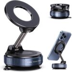 Magnetic Phone Holder for Car， Ultra Vacuum Suction Cup Phone Mount ，360° Adjustable Car Phone Holdefor Your Car Accessories for iPhone 17 15 14 13 12 Compatible with Android and All Smartphones - Image 2