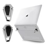Mini Laptop Stand for Desk | Portable Metal PC Desk Stand, Aluminium Cooling Pad Mini Clip Compatible with MacBook Apple Laptop, Lenovo, Dell, Hp, Acer & Other Laptops Pack of-2 (Silver) - Image 2