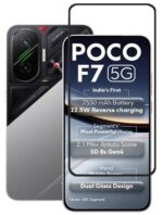 MoCoTech HD+ Edge-to-Edge Tempered Glass for Poco F7 5G – Full Screen Protector, 9H Hardness, Case Friendly, Anti-Scratch, Ultra Clear with Easy Installation Kit - Image 2