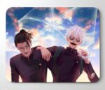 Mouse Pad, Large Printed Premium Textured Waterproof Anti Skid Rubber Base for Desktop Laptop Gaming Professional 240X210X3mm [20% Larger] (Pack of 1) (Hunter Partner Gojo Geto) - Image 2