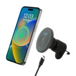 NEODRIFT 'NeoSnap' MagSafe Car Mount Charger, 15W Magnetic Wireless Car Charger, Compatible with MagSafe Car Charger and Dashboard Holder Compatible with iPhone 17/16/15/14, S25, Fast Charging, Black - Image 2