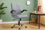 NEWTURN® Maxson Mid Back Adjustable Handle Cushion revolving Chair for Home/Office/Work/Computer/Corporates/WFH/Gaming with 2 Yrs Parts repl. wrty(pre_asmbld) (Executive, Grey) - Image 2