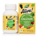 Nature's Way Alive Calcium Bone Support with Vitamin D3,Magnesium and Vitamin K2-7 | Joint and Bone support for Men & Women | Natural Calcium for Strong Bones & Teeth - 60 Veg Tablets - Image 2