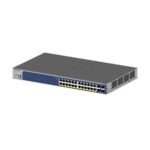 Netgear GS728TXPv3 24-Port Gigabit Ethernet PoE+ Smart Switch w/ Optional Remote/Cloud Management and 4 SFP+ Ports (190W) - Image 2