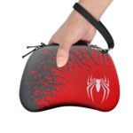 New World Universal Travel EVA Game Controller Carrying Case Gaming Accessory Box (Compatible for Xbox One, Xbox, Xbox 360, PS3, PS4, PS5 PS2- Black/Red - Image 2