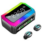 Newly Launched GQ-03 Truly Wireless Earbuds TWS | Upto 120Hrs Use time | Bluetooth V5.3 | Quad Mics with AI-ENC | 40ms Low Latency Gaming |Time Display | Week Display | Breathing LED Lights - Image 2