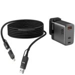 Noise Power Series 65W GaN Charger with Super Fast Charging 4-in-1 Braided Cable (1 meter) : Super Fast Charging Adapter, 3 Ports (2 USB-C Type, 1 USB-A), Supports All iPhones, Android Phones - Image 2