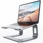 Nulaxy Laptop Stand, Ergonomic Aluminum Laptop Computer Stand, Detachable Laptop Riser Notebook Holder Stand Compatible with MacBook Air Pro, Dell XPS, HP, Lenovo More 10-15.6â€ Laptops- Space Grey - Image 2