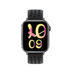 ONE 7 Smart Watch for Men Women, 1.85" HD Touchscreen with Bluetooth Calling, IP68 Waterproof Fitness Tracker, AI Voice Assistant, 100+ Sports Modes, Type-C Charging & Flashlight - Black (ON WATCH-07) - Image 2