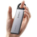 ORICO 256GB External SSD Up to 1000MB/s, Hanging Hole Design Portable Solid State Drive, USB C&A 2 in 1 Cable, Reliable Storage for Type-C Smartphone, Tablets, Laptops - C10 - Image 2