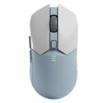 Offbeat Ivy Blutooth 5.2 + 2.4Ghz Wireless Gaming Mouse | Triple Device connectivity | 5000 DPI 6D Button | 600 mAh Battery 100 Hours Playtime | Silent Click (White Blue) - Image 2