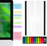 Office Desk Accessories 2pcs Computer Monitor Memo Board Message Board Supplies for Women Men Sticky Note Holder Home Desktop Decor (Monitor Memo Board + Index Sticker) - Image 2