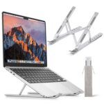 Omoton Buyerzone Foldable Height Adjustable Metal Frame Laptop Stand Tabletop - Image 2