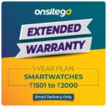 Onsitego 1 Year Extended Warranty for Smartwatches from Rs. 1501-2000 (Email Delivery - No Physical Kit) - Image 2