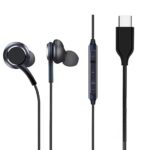 Original Type-C Earphones Compatible with Samsung Galaxy S, Z S24/S23/S22, Z & A Series – Fold/Flip, A73/A54 & Other USB-C Android Phones | Wired Earphones with Mic, Deep Bas... (MWER98) - Black - Image 2