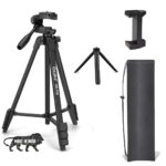 Osaka OS 550 Tripod 55 Inches with Table Tripod, Mobile Holder and Carry Case for Smartphone & SLR Camera Portable Lightweight Aluminium Tripod - Image 2