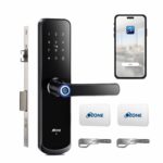 Ozone Smart Wi-Fi Door Lock, 5 Way Access: App Unlocked, Fingerprint, RFID, Emergency Key, 35-80mm Door Thickness - Image 2