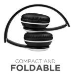 P47 Headphones Gaming Bluetooth Wireless Folding Headset Over Ear Eardphone with Mic Active Noise Cancellation Over EarHeadphones (White) - Image 2