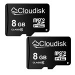 Pack of 2 Micro SD Card 8GB Flash Memory Card Micro SDHC with SD Adapter, C10, A1, U1 - Image 2