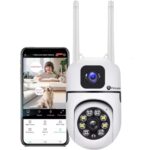 Pelupa | Mini 3MP Surveillance Wireless PTZ WiFi HD IP Camera | for Home Office Shop Indoor Outdoor Security Monitoring | Motion Detection | Night Vision | Two Way Audio - Image 2