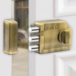 Plantex Tri-Bolt Lock for Main Door/Heavy Duty Door Lock with 4 Keys/Suitable on Single Door for Home/Office/Hotel - Pack of 1 (Brass Antique) - Image 2