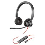 Poly (Plantronics Blackwire 3320 Stereo Headset, On Ear W/Noise-Canceling Mic, 130G, Connect to Mobile/Tablet Via USB-C/A, 180-Degree Pivoting Speakers, Dynamic EQ, Hi-Fi Stereo, Black, 8G0Y9AA - Image 2
