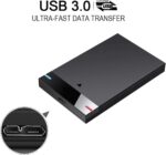 Portable External Hard Drive USB 3.0, High Speed Data Transfers, Supports Windows, Linux and Mac OS Systems, Compatible with, PlayStations, TV, and Other Devices. (Hdd Type 1 Design, 500, GB) - Image 2