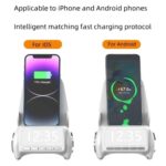 Portable Mini Chair Wireless Charger Phone Holder, Mini Chair Wireless Fast Charger Multifunctional Phone Holder, Multifunctional Wireless Fast Charging Station (White) - Image 2