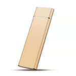Portable SSD External Solid State Drive Mobile Solid Slim Storage Drive with USB 3.1 Type C for PC, Laptop and Mac Golden 4TB - Image 2