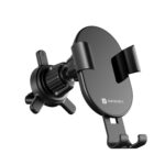 Portronics Charge Clamp 4 Wireless Car Charger with 15 Watts Fast Charging, AC Vent Mount, 360° Rotation, Strong Grip, Free Type-C Cable, Qi Charger for iPhone & Android Smartphones(Black) - Image 2