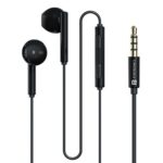 Portronics Conch Theta A in Ear 3.5mm Wired Earphones with In Line HD Mic, Powerful Audio, 14.2mm Dynamic Driver, Unique Earbuds Design, TPE Anti Tangle Wire,In line Controls,Wide Compatibility(Black) - Image 2