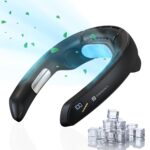 Portronics CoolAid Portable Rechargeable Neck Fan With Cooling Plate Technology, 360° Cooling, Scroll Fan Control, LED Display, Brushless Motor, 4000mAh Battery, Adjustable Neck Fan, Light Weight - Image 2