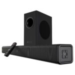 Portronics Pure Sound 107 | 200W Soundbar with Subwoofer for Deep Bass, 2.1 Channel Home Theatre, 3D Surround Sound, HD Sound, 3 EQ Modes, Bluetooth 5.3V, HDMI, AUX in, USB, Optical Port (Black) - Image 2