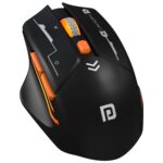 Portronics Vader Max Wireless Rechargeable Mouse, Thumb Support, Bluetooth 5.3 & 2.4 GHz Dual Mode, 6-Button Control, Adjustable DPI Up to 2400,Universal Compatibility for Laptop,Desktop,Gaming(Black) - Image 2