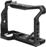 Power Smart Camera Cage for Sony A7M4, A7R4, A7 IV, A7R IV Aluminum Alloy Camera Stabilizers with 1/4 Inch 3/8 Inch Threaded Holes Cold Shoe Mount - Image 2