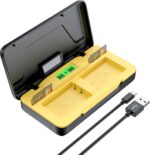 Power Smart LP-E17 Dual Fast Charger | Storage Case & SD Card Slot and Type C USB Cable | Compatible with Canon EOS R50, RP, R10, R8, R100, Rebel T7i, T8i, T6i, SL2, SL3, EOS 77D, 750D, 760D, M3, - Image 2