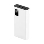 PremiumAV 20000mAh Power Bank with 22.5W Super Fast Charging – Dual USB Output, LED Display, Type-C & Micro USB Input – Slim Portable Battery Backup for iPhone, Android & USB Devices (White) - Image 2