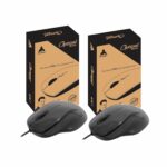 ProDot High-Performance Wired Mouse - Ergonomic Design, Precise Tracking, Universal Compatibility - Ideal for PC, Mac, Gaming, and Office Use (Pack of 2) - Image 2