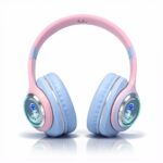PunnkFunnk Astro Junior Wireless Bluetooth Headphones with BT 5.3, Noise Cancelling, Hi-Res Audio, 40mm Drivers, Deep Bass, Memory Foam Ear Cushions, Over-Ear Headset for Kids, Teens & Adults (Blue) - Image 2