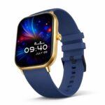 PunnkFunnk H18 Pro Smartwatch for Men & Women | 2.01" HD Display | Bluetooth Calling | Heart Rate & SpO2 Monitor | Long Battery Life | IP67 Fitness Watch with 100+ Sports Modes- (GoldDial DarkBlue) - Image 2