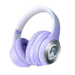 PunnkFunnk Newly Launched Astro Junior BT v5.3 Noise Cancelling Wireless Over-Ear Bluetooth Headphones Hi-Res Audio, 40mm Driver, Deep Bass, Memory Foam Ear Cups, for Kids Teens Adults(Purple) - Image 2