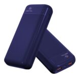 Q7/20K/BL 20,000mAh Power Bank with Dual USB Ports, Fast Charging Portable Charger for Smartphones, Tablets, Earbuds – Blue - Image 2
