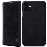 Qin Series Luxury Leather Wallet Flipcover Compatible with iPhone 11 Black - Image 2