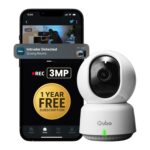 Qubo Smart 360° 3MP Wi-Fi [Free 1-Year Subscription] Security Camera | 2K Indoor CCTV Cam for Home | AI Person Detection | Automatic Alarm - Image 2