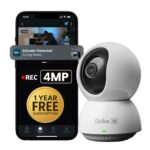 Qubo Smart 360° 3MP Wi-Fi [Free 1-Year Subscription] Security Camera | Ultra 2K Indoor CCTV Cam for Home | AI Person Detection | Automatic Alarm - Image 2