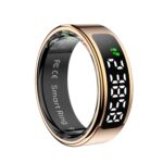 R11 Smart Ring for Women & Men with Trendy Design | 5ATM Waterproof Fitness Essential | Non - invasive Heart Rate & Blood Oxygen Tracking, Sleep & Activity Monitoring | No Subscription Fee (9#) - Image 2