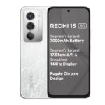 REDMI 15 5G Frosted White 6GB + 128GB | Segment's Largest 7000mAhA Battery | Segment's Largest Display 17.53cm(6.9) Up to 144Hz | Snapdragon 6s Gen 3 | 18W Reverse Charging | 50MP AI Dual Camera - Image 2