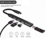 REDWIND USB C to 4-USB Hub, Type-C to 3xUSB2.0 1xUSB3.0 Port Adapter Ultra-Slim Extender for iPhone 16/15 Series Laptop/MacBook Air/Pro/iPad Pro/Samsung/Pixel/One Plus/Moto & All C Devices - Image 2