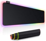 RGB Gaming Mouse Pad Large Extended Soft LED Mouse Pad with 14 Lighting Modes Non-Slip Rubber Base Waterproof Desk Mat for Computer Laptop Keyboard 80 x 30cm Gamer Accessories - Image 2