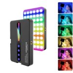 RGB Portable Pocket Camera Light, Dimmable LED Panel with Full Color 2700–6500K, 6.5W, 1800mAh Rechargeable Light for Phone Photography, Video, Zoom Calls, Live Streaming, Selfies & Makeup - Image 2